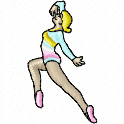 Ballet Dancer Embroidery Design 2 Ballet Dancer Embroidery Design 2